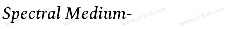 Spectral Medium字体转换 Spectral Medium字体转换